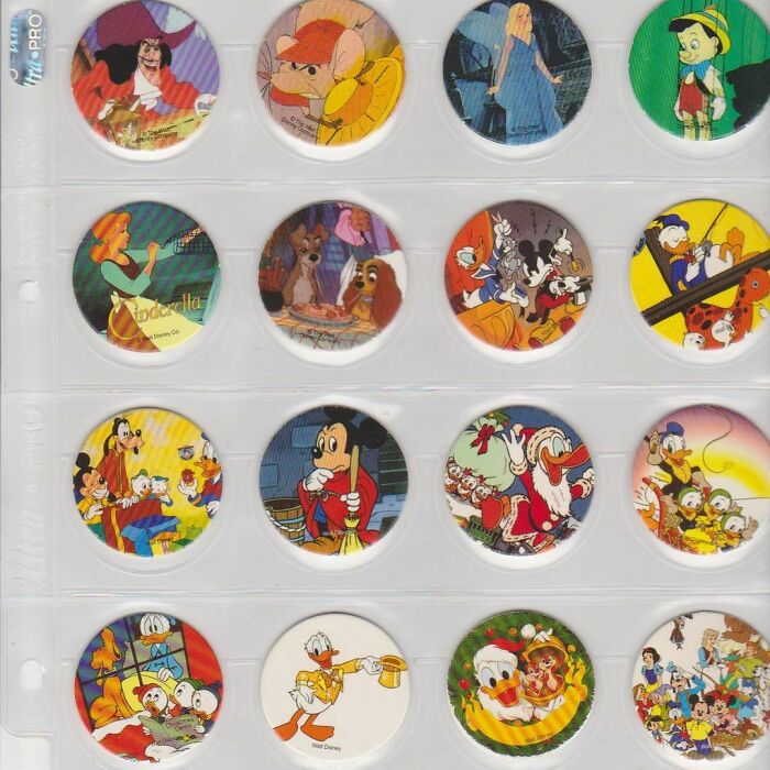 I Miss Collecting Pogs And Organising Them Into Plastic Sheets For My Binder