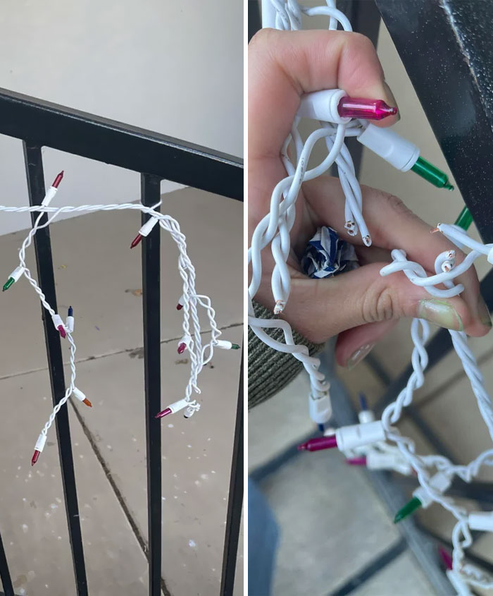 Possibly Neighbor Cut My Christmas Lights. They've Cost Me Over $107