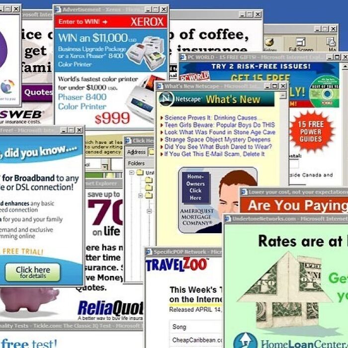 I Wish A Pop Up Blocker Was Created In The 90s To Stop The Influx Of Pop Up Ads When You Went On Any Website