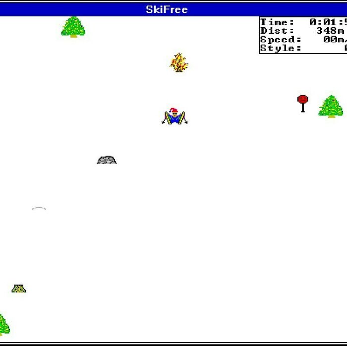 When Everything Is Fine In 2020 And In Windows 3.1’s Ski Free