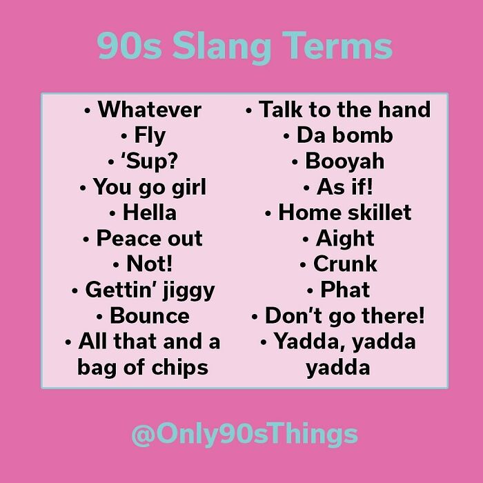 Out Of All The Slang Terms Here, Which One Did You Use The Most? Mine Was Hella Lol