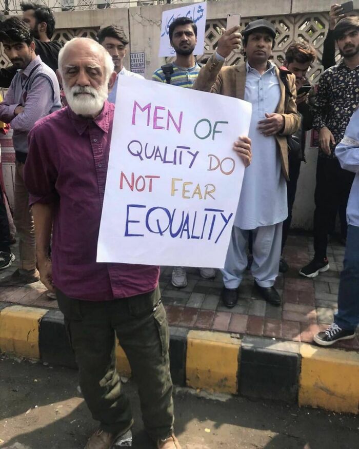 Sign Seen At A March For Women's Rights In Pakistan. 2020