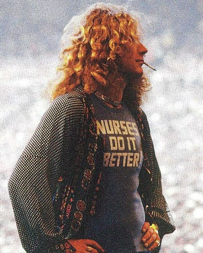 Robert Plant Performs Live At The Oakland Coliseum On July 23, 1977 In Oakland, California
