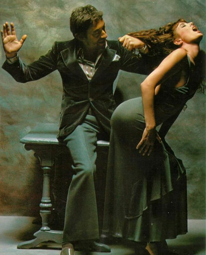 Serge Gainsbourg & Jane Birkin By Francis Giacobetti For Lui, December 1974