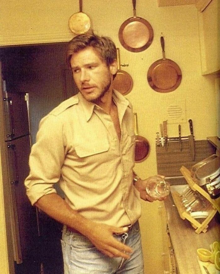 Harrison Ford In A Kitchen In The Late 70s