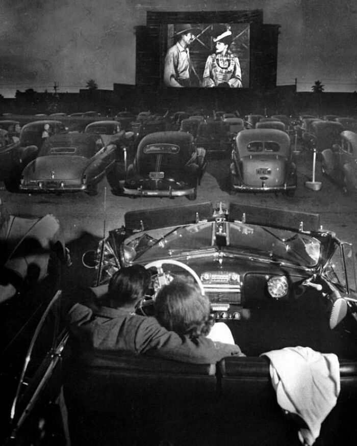 Drive-In Theater, Los Angeles, 1949