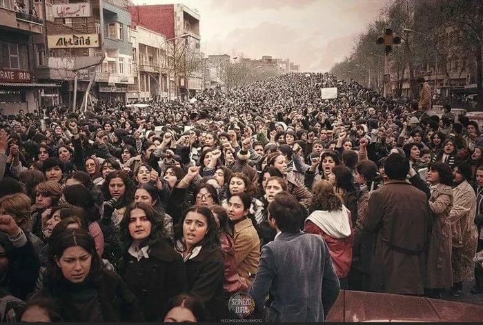 Iran, 1979 - Thousands Of Iranian Women Protesting On The Streets Against Prospects Of Mandating Hijab