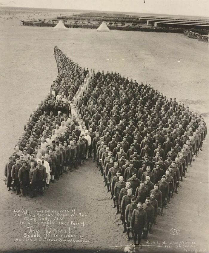 650 American Officers And Enlisted Men Paying Tribute To More Than 8 Million Horses, Mules And Donkeys That Died In Service In The World War I