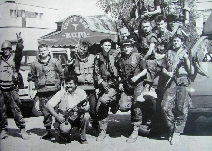 Members Of The 1st Guards Brigade - Tigers Of The Croatian Army, On Trpinja Road, Vukovar, 1991, Croatian Homeland War