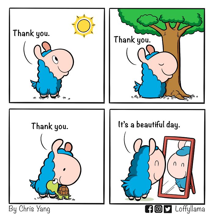 A comic about being grateful