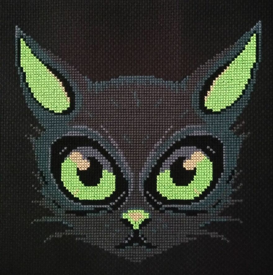 Panda cross stitch digital pattern pdf animals embroidery