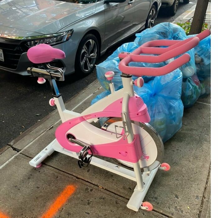And Now Barbie’s Replacing Her Bike For A Peloton? Come On Barbie. On State Street Between Court And Boreum