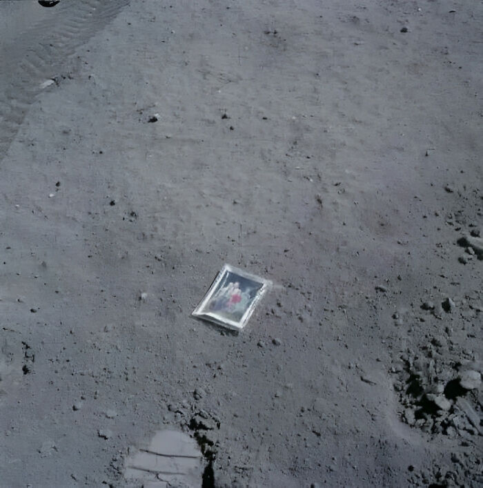 Apollo 16 Astronaut Charles Duke Left This Family Photo On The Moon In 1972