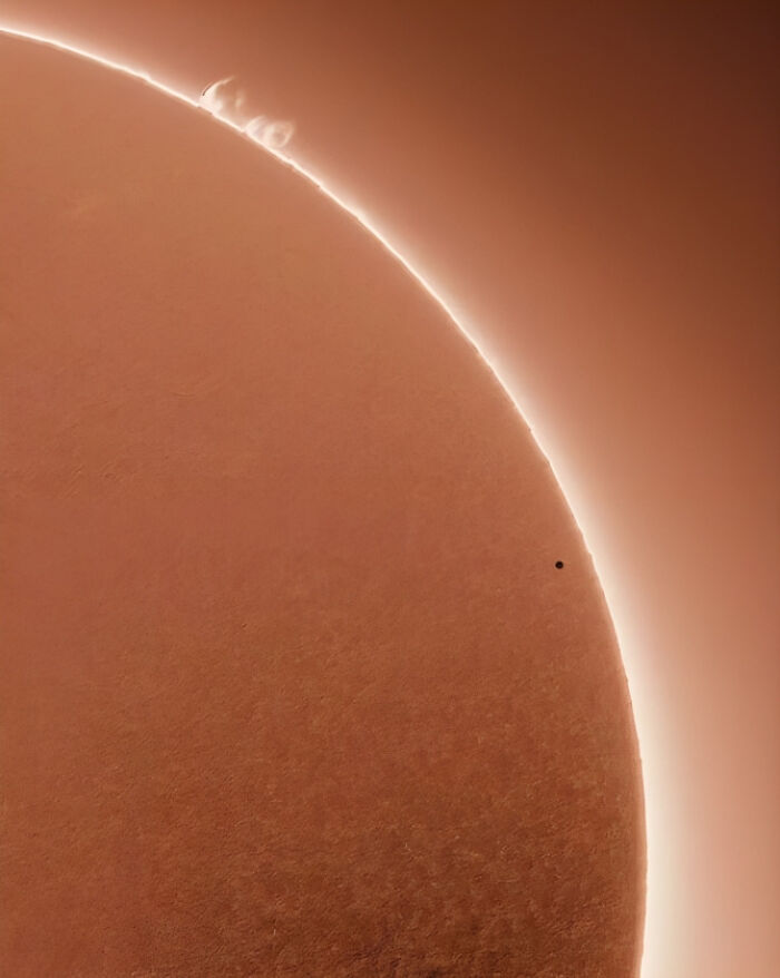 The Little Dot In Front Of The Sun Is Actually Mercury