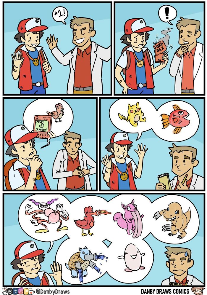 Funny comic about Ash and Pokemon