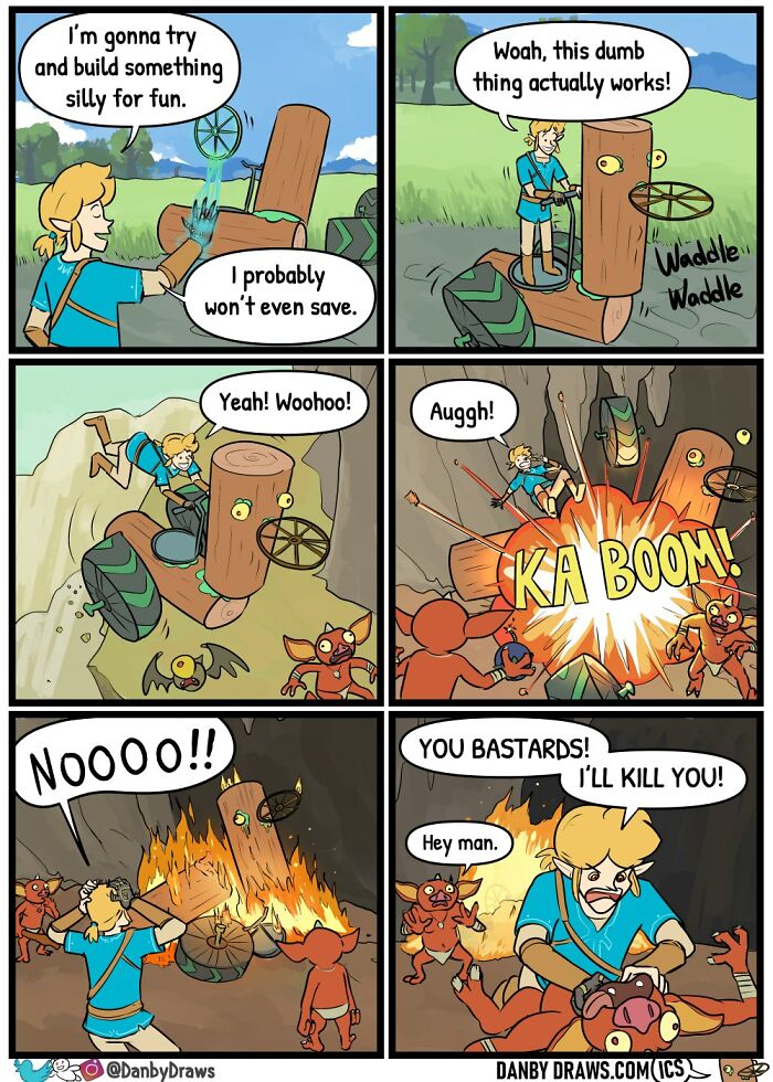 Funny comic about Zelda