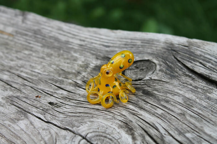 I Made Glass Octopus Inspired By The Blue-Ringed Beauty (5 Pics) I Made Glass Octopus Inspired By The Blue-Ringed Beauty (5 Pics)