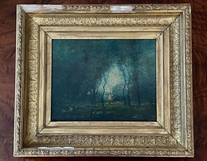 An Old 19th Century Oil Painting Titled “Twilight”. Unsure Who Painted It