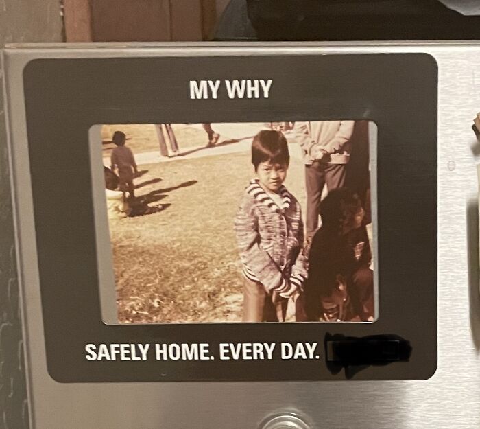 Not A Bookshelf, But Found This Picture Of This Hispanic Little Boy From The 70s/80s In Our House Several Years Ago. Don’t Know Who He Is Or His Story, But He Proudly Stays On The Fridge And Has Become An Honorary Member Of The Family