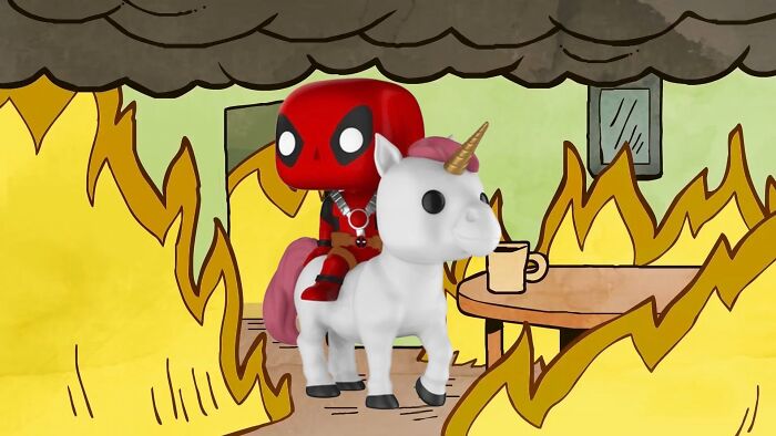 Deadpool On A Unicorn (Current)