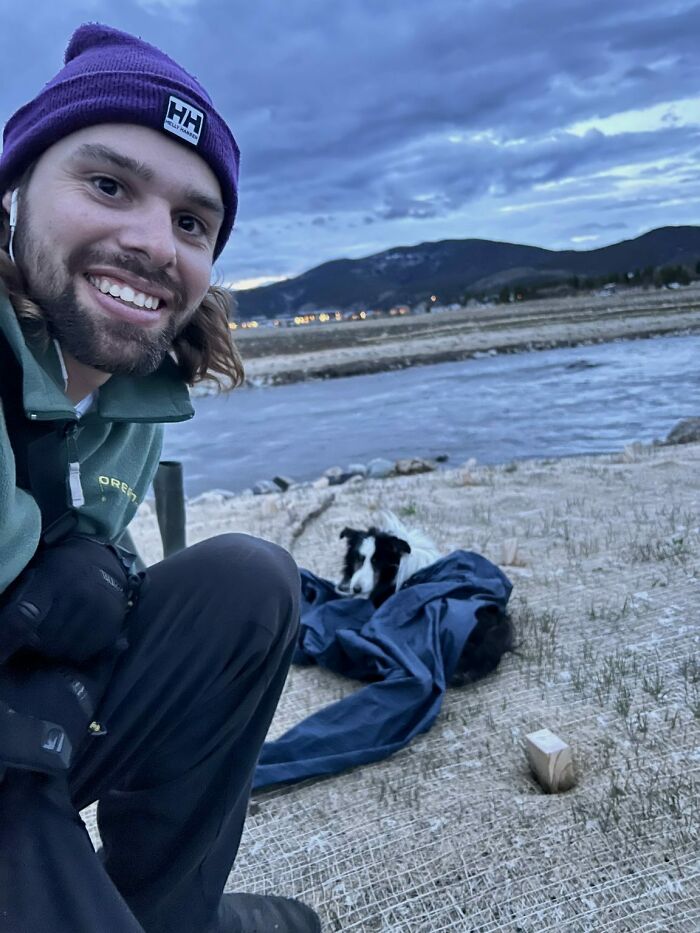 A Hiker Saves Lost Senior Shelter Dog From The Colorado Rocky Mountains