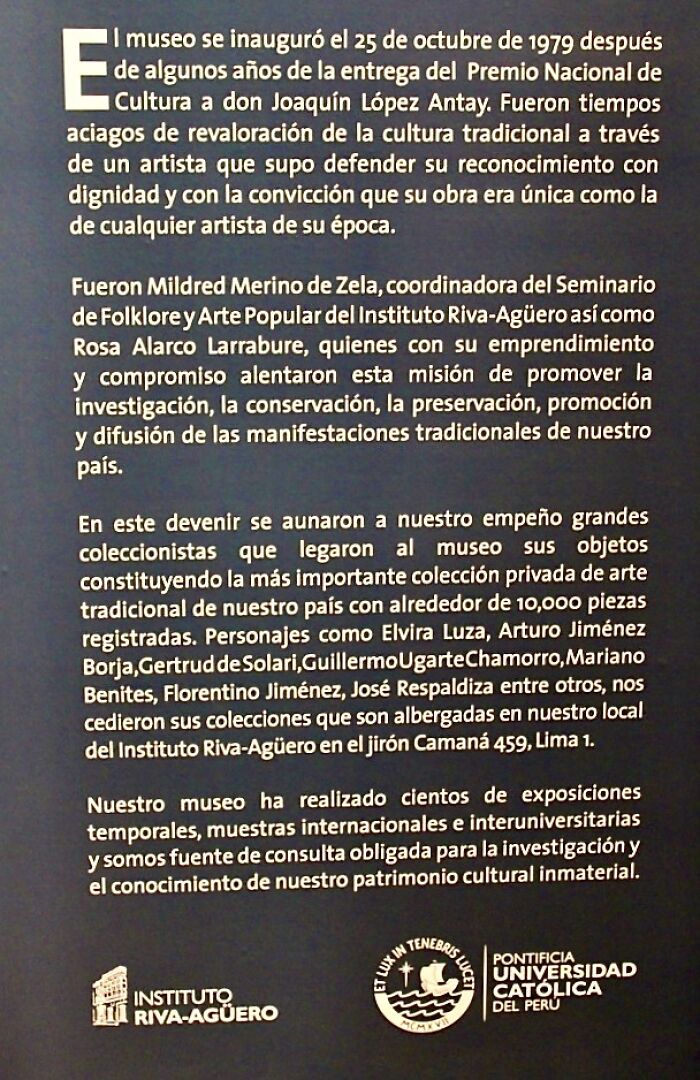 I Visited The Museo De Arte Y Tradiciones Populares De Lima In Peru