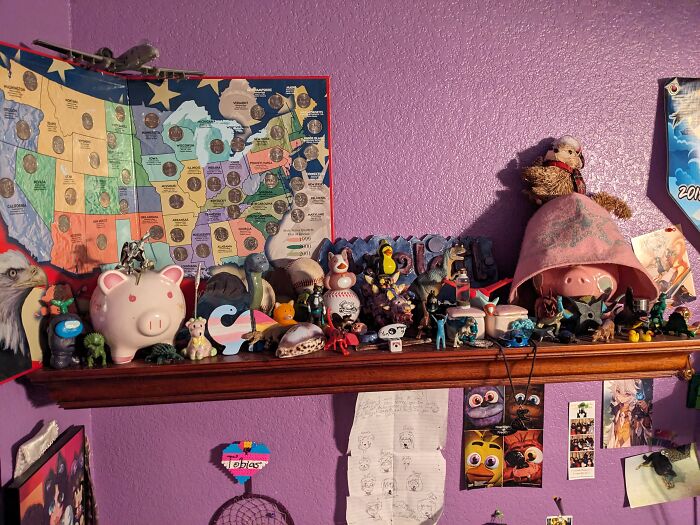 All The Random Knickknacks And Childhood Pieces Given And Collected Over The Years(Yes Its A Lot I Knowww)