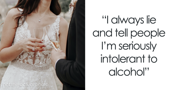 Bride Wants To Keep The Reasoning Behind Alcohol-Free Wedding Secret, Friends Put Her Under Fire