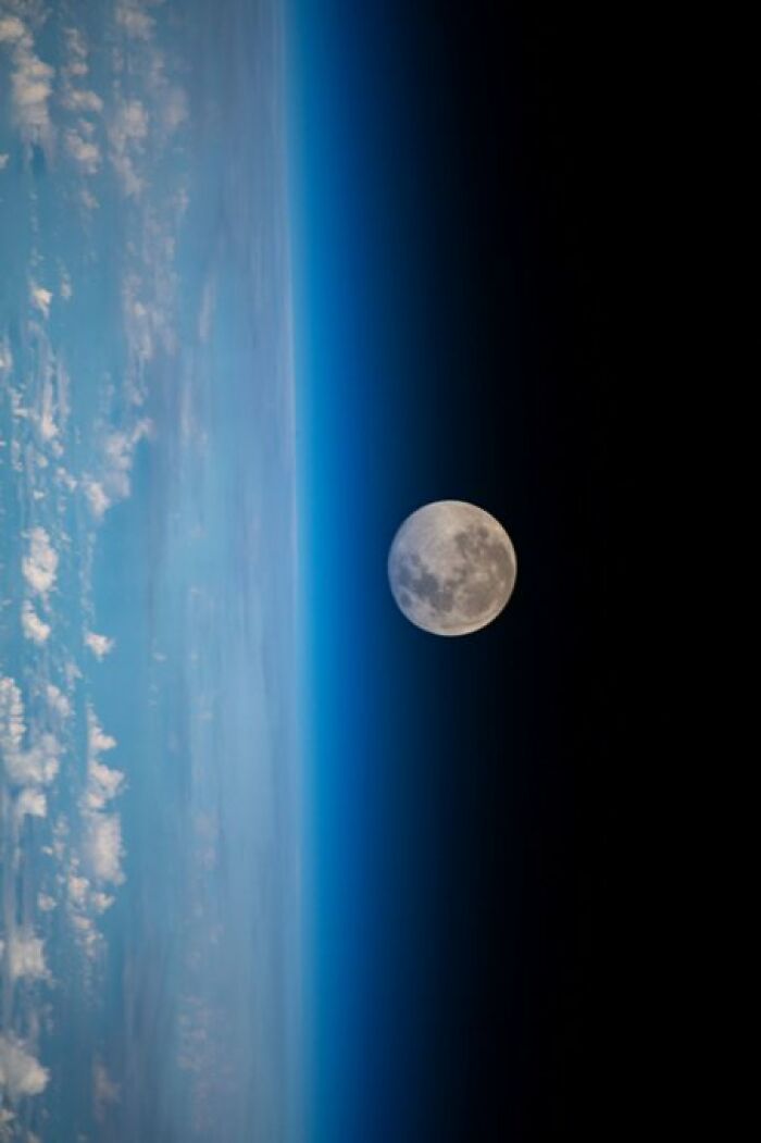 The Moon As Seen From The International Space Station
