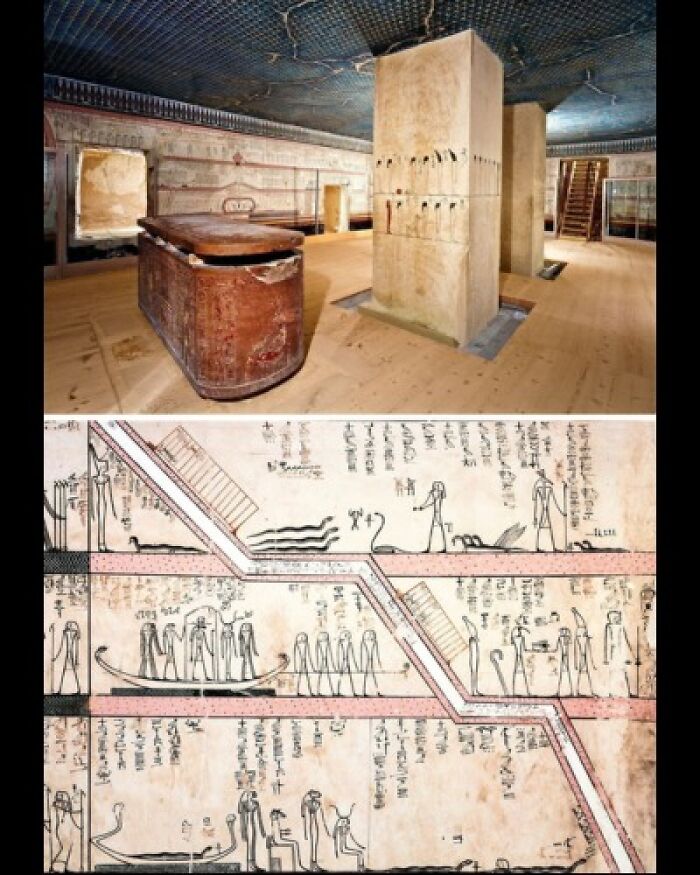 Explore The Captivating Interior Of The Tomb Of Thutmose III, Who Reigned From 1479 To 1425 Bc, Adorned With Exceptional Wall Decorations In A Distinctive Artistic Style. Against A Yellow-Tinged Backdrop, Discover The Earliest Known Rendition Of The Amduat, Where Ancient Egyptian Deities Are Depicted As Minimalistic Stick Figures, Reminiscent Of Papyrus Script
