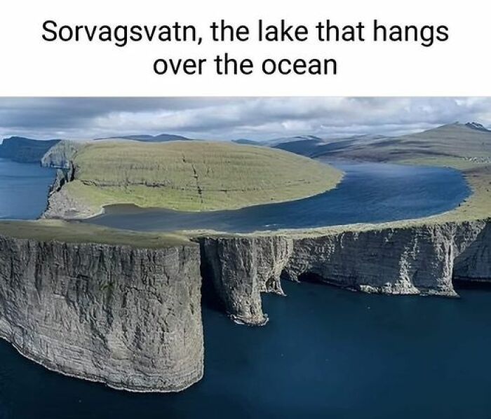 In The Mid-9th Century, Norse Settlers Established Their Presence In The Faroe Islands, Although Some Evidence Hints At Earlier Settlement. Among The Island's Notable Features Is Sørvágsvatn, One Of Its Largest Lakes, Which Astonishingly Rests Approximately 130 Feet (40 Meters) Above Sea Level, Offering A Breathtaking Sight