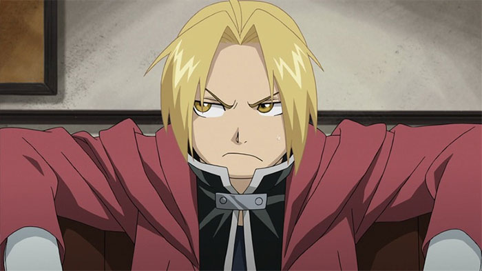 Edward Elric looking angry