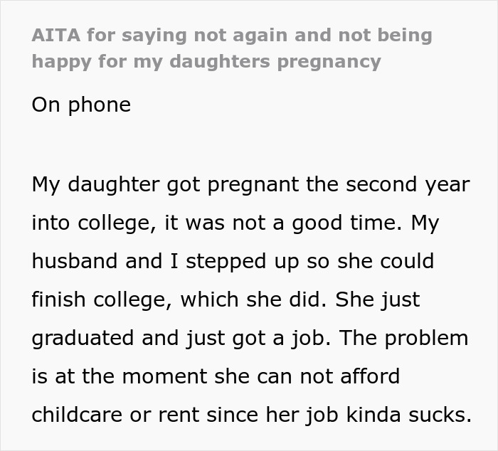 Woman Gets Pregnant After Having Her Parents Raise Her First Baby, Is Upset They're Not Happy Woman Gets Pregnant After Having Her Parents Raise Her First Baby, Is Upset They're Not Happy