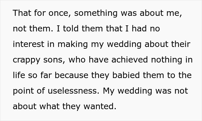 Parents Demand Daughter Plan Her Wedding Around Brothers’ Needs, Get Uninvited And Blocked