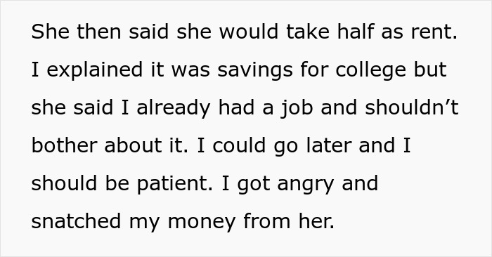 “If I Didn’t Agree, I Could Leave”: Teen Moves Out After Parents Try To Claim Their Money “If I Didn’t Agree, I Could Leave”: Teen Moves Out After Parents Try To Claim Their Money