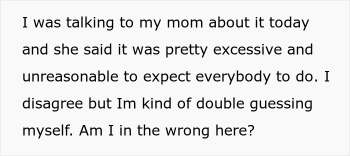Man Can’t Accept That His One House Rule Is “Excessive And Unreasonable,” The Internet Disagrees