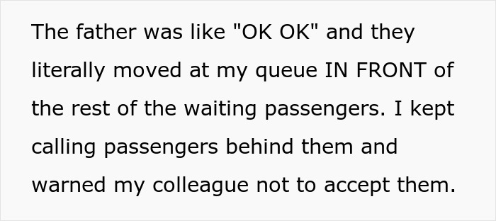 Airport Worker Serves Up A Dose Of Reality To Over-Entitled Family Cutting In Line Airport Worker Serves Up A Dose Of Reality To Over-Entitled Family Cutting In Line