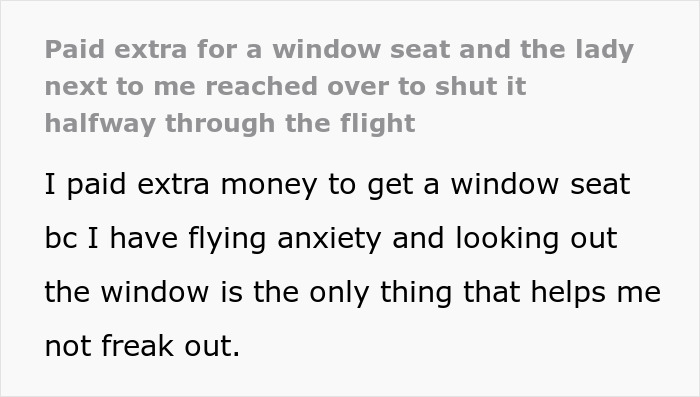Entitled Flier Thinks She Owns The Plane, Slams Her Neighbor’s Window On Her And Tosses Her Cup Entitled Flier Thinks She Owns The Plane, Slams Her Neighbor’s Window On Her And Tosses Her Cup