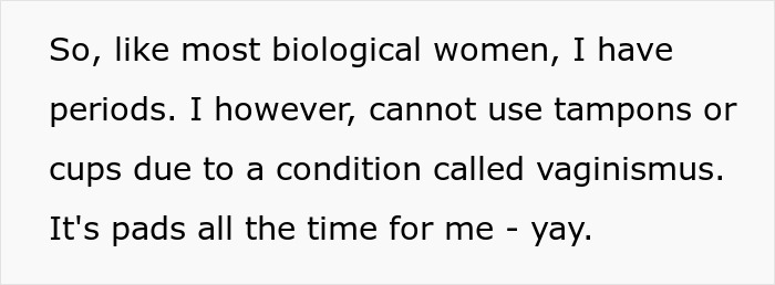 Woman Laughs In Guy's Face After He "Bans" Her From Using The Shower On Her Period Woman Laughs In Guy's Face After He "Bans" Her From Using The Shower On Her Period