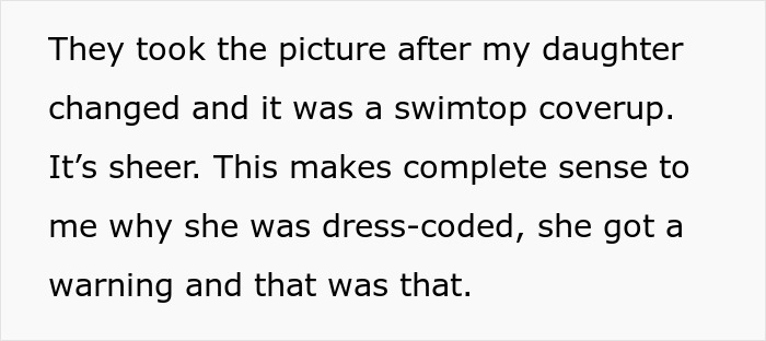 Parent Unwilling To Confront School For 'Dress Coding' Their Daughter, Gets Dubbed A Jerk Parent Unwilling To Confront School For 'Dress Coding' Their Daughter, Gets Dubbed A Jerk