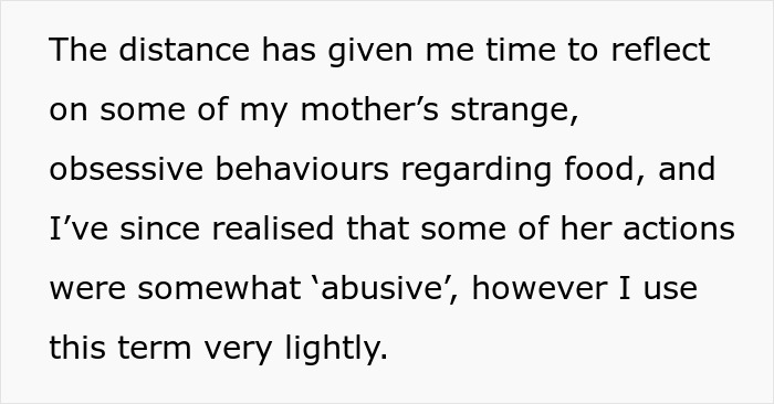 Woman Wants To Show Mom How Messed Up She Was With Her 'Food Rules' By Enforcing Them On Her Woman Wants To Show Mom How Messed Up She Was With Her 'Food Rules' By Enforcing Them On Her