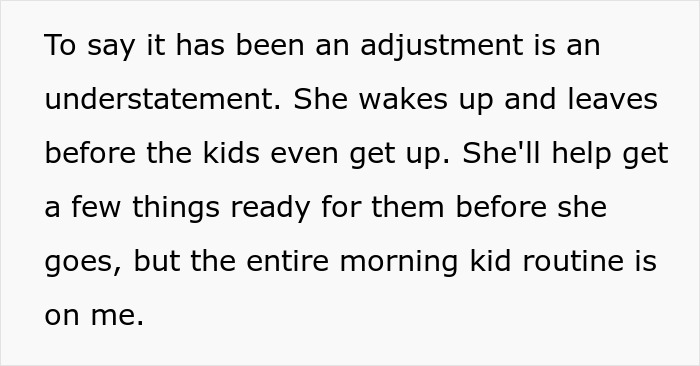 “Unfair Amount Of Duties”: Wife’s New Job Puts Strain On The Household “Unfair Amount Of Duties”: Wife’s New Job Puts Strain On The Household