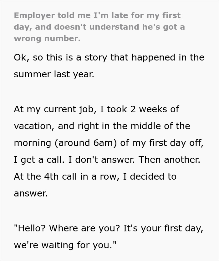 Random Boss Won’t Believe He Got The Wrong Number And Keeps Calling This Person On Vacation Random Boss Won’t Believe He Got The Wrong Number And Keeps Calling This Person On Vacation