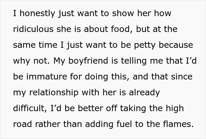 Woman Wants To Show Mom How Messed Up She Was With Her 'Food Rules' By Enforcing Them On Her Woman Wants To Show Mom How Messed Up She Was With Her 'Food Rules' By Enforcing Them On Her