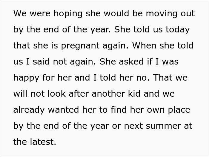 Woman Gets Pregnant After Having Her Parents Raise Her First Baby, Is Upset They're Not Happy Woman Gets Pregnant After Having Her Parents Raise Her First Baby, Is Upset They're Not Happy