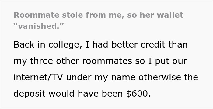 Woman Has Meltdown Over A Lost Wallet, Roommate Finds Out Why And Pulls Petty Revenge Woman Has Meltdown Over A Lost Wallet, Roommate Finds Out Why And Pulls Petty Revenge