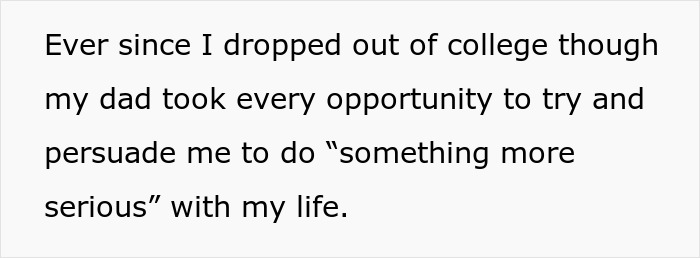 Dad Offers Daughter A Deal So She Changes The Job He’s Embarrassed About, He Ends Up With Nothing Dad Offers Daughter A Deal So She Changes The Job He’s Embarrassed About, He Ends Up With Nothing