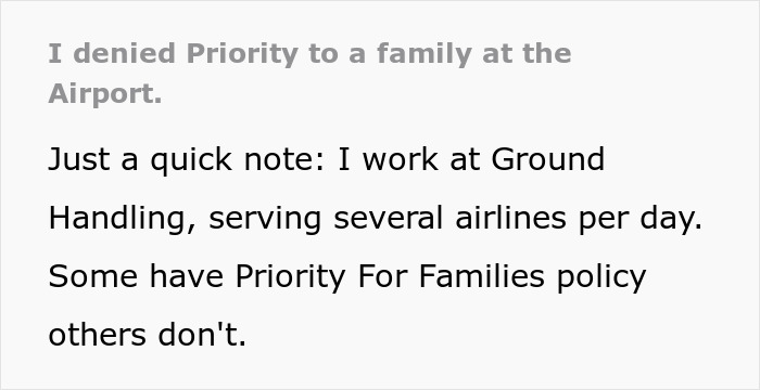 Airport Worker Serves Up A Dose Of Reality To Over-Entitled Family Cutting In Line Airport Worker Serves Up A Dose Of Reality To Over-Entitled Family Cutting In Line
