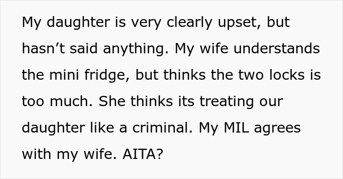“My Daughter Is Very Clearly Upset”: Sister Keeps Stealing From Brother, Dad Buys Him A Lock “My Daughter Is Very Clearly Upset”: Sister Keeps Stealing From Brother, Dad Buys Him A Lock