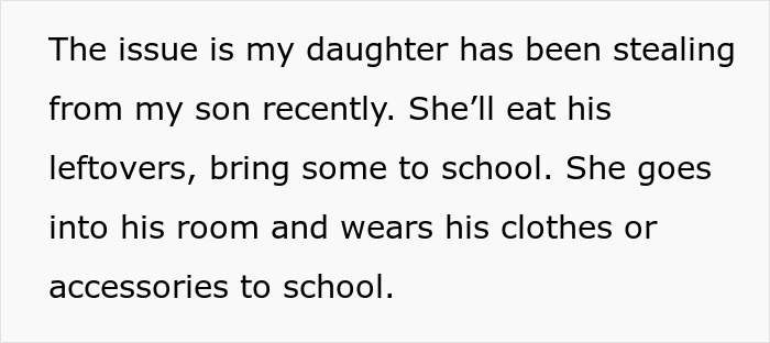 “My Daughter Is Very Clearly Upset”: Sister Keeps Stealing From Brother, Dad Buys Him A Lock “My Daughter Is Very Clearly Upset”: Sister Keeps Stealing From Brother, Dad Buys Him A Lock